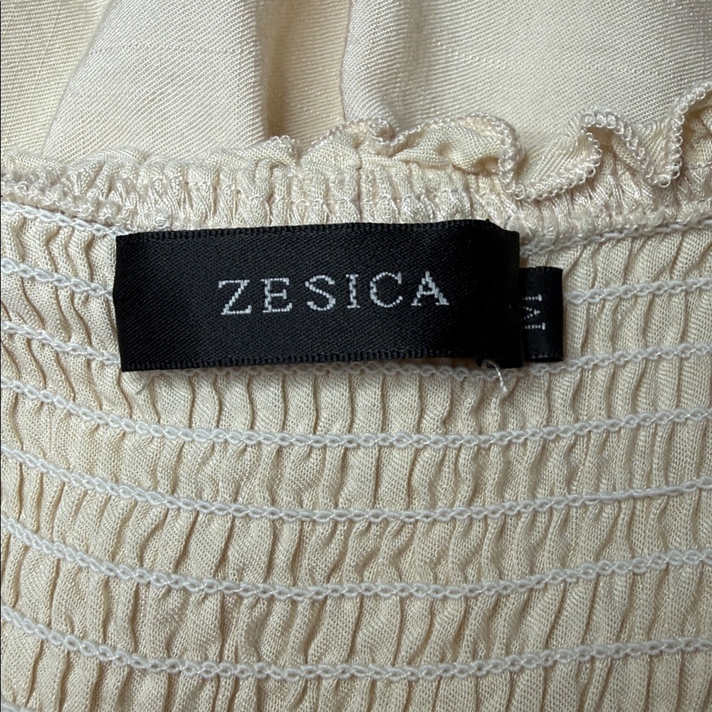 Cream Boho Tie Strap Maxi Dress - Picture 3 of 8